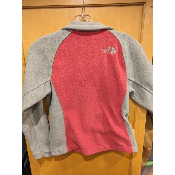 The North Face Jacket Women's XS Pink/Gray Fleece Full Zip Collared Neck Womens‎ - Picture 2 of 3